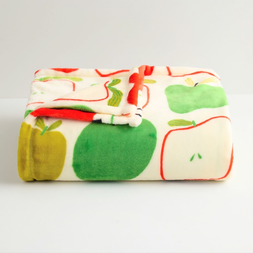 Apple Print Oversized Soft Throw By Kohl's - 5 ft X 6 ft